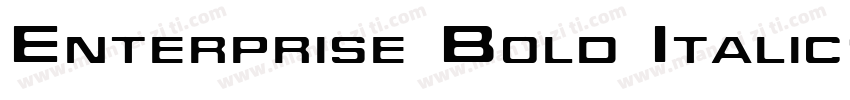 Enterprise Bold Italic字体转换